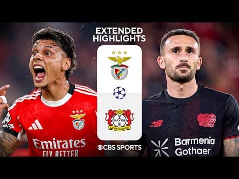 Benfica vs. Bayer Leverkusen: Extended Highlights | UCL League Phase MD 4 | CBS Sports Golazo