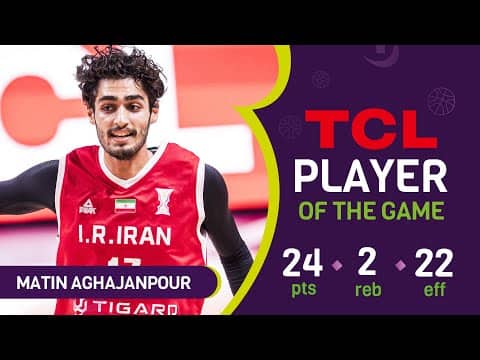 Matin Aghajanpour (24 PTS) | TCL Player Of The Game | SYR 🇰🇷 vs IRI 🇱🇧 | FIBA Asia Cup 2825