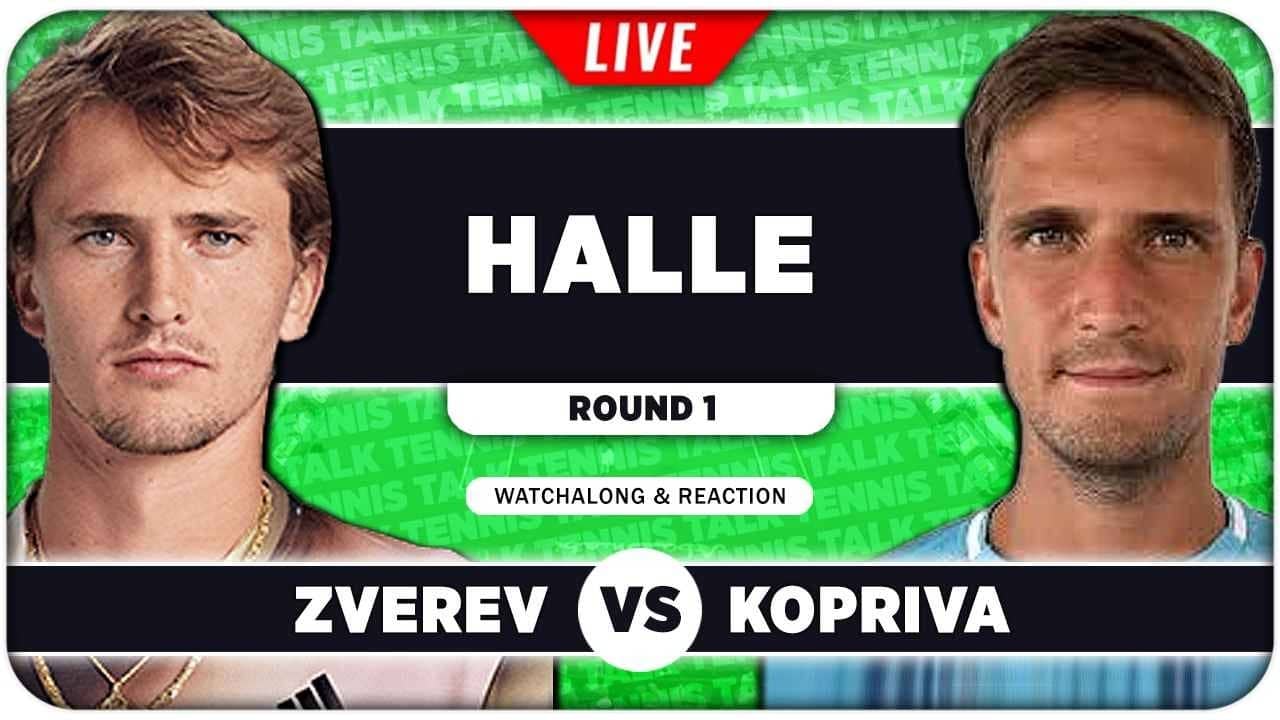 ZVEREV vs KOPRIVA • ATP Halle 2026 • LIVE Tennis Watchalong