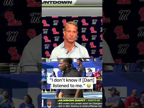 Lane Kiffin encouraged Jaxson Dart to take it one snap at a time 💪