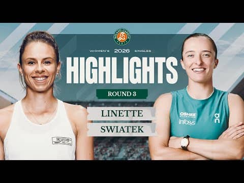 Magda Linette vs Iga Swiatek | Round 3 Highlights | Roland-Garros 2026