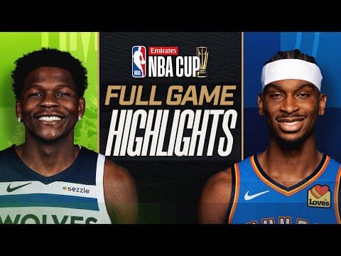 TIMBERWOLVES at THUNDER | EMIRATES NBA CUP 🏆 | FULL GAME HIGHLIGHTS | November 26, 2025