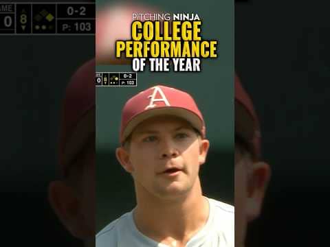 College Performance of the Year. 🏆Winner: Gage Wood. 19 Strikeout No Hitter in College World Series