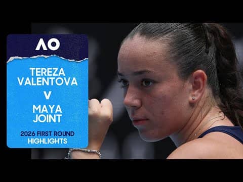 Tereza Valentova v Maya Joint Highlights | Australian Open 2026 First Round