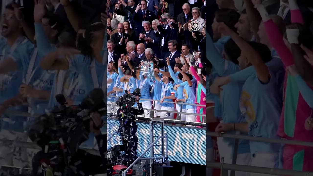 The most beautiful sight š„¹š©µ #stones #bernardosilva #mancity #winner #facup #football #shorts
