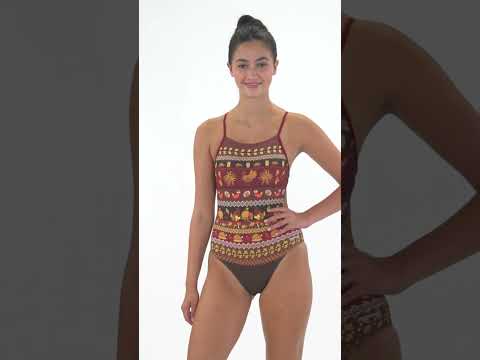 Sporti Harvest Splash Micro Back One Piece Swimsuit (26-40) | SwimOutlet.com