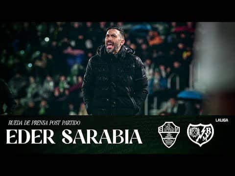 Eder Sarabia habla en el post partido del Elche CF - Rayo Vallecano