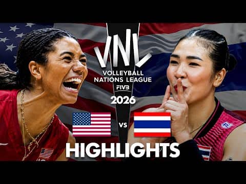 Thailand 🇹🇭 vs USA 🇺🇸 | Highlights | Women's VNL 2026