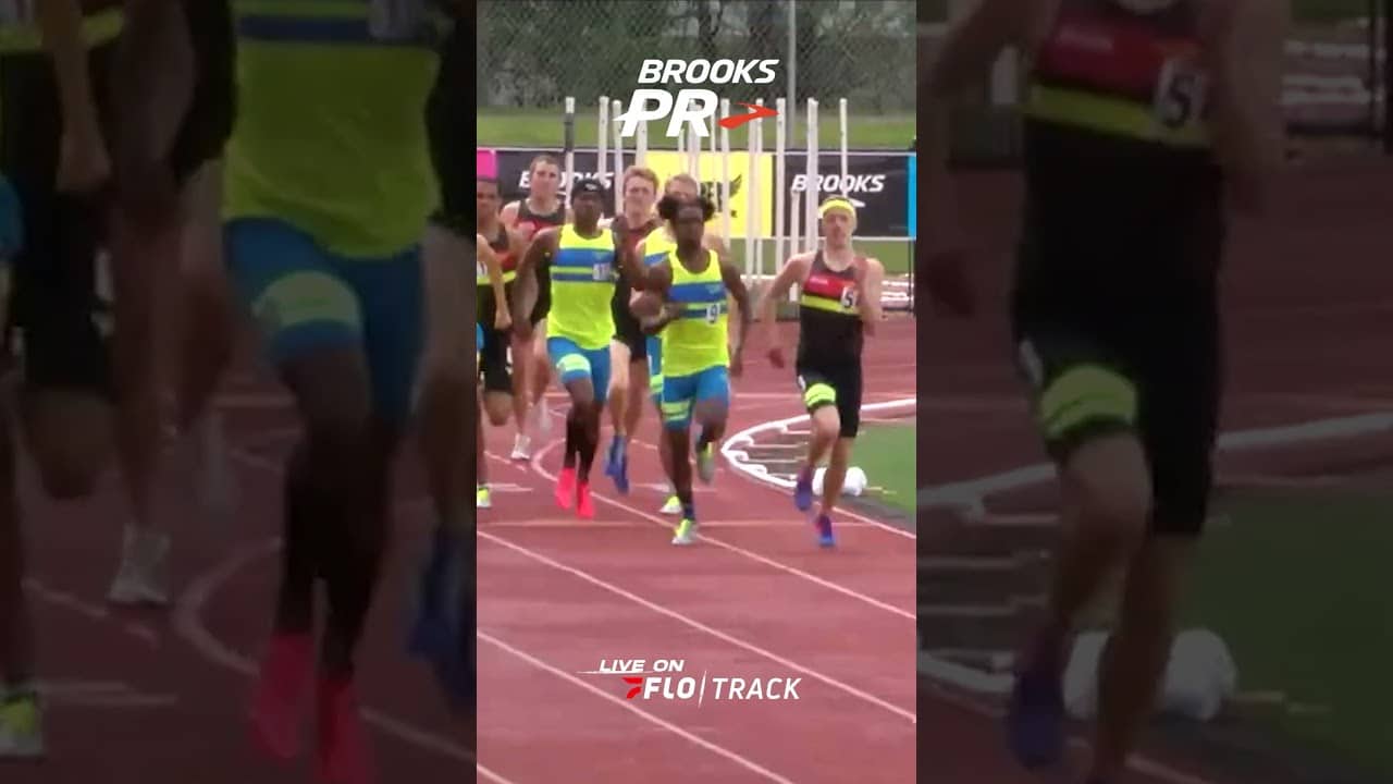 At the 2016 Brooks PR Invitational, Bryce Hoppel took a spill while leading with 200m to go 😵‍💫