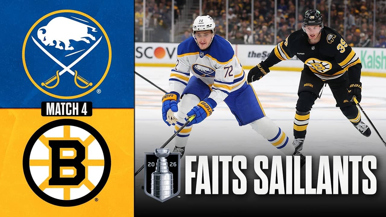 Sabres vs Bruins, match no 4 | 26/04/26 | Faits saillants
