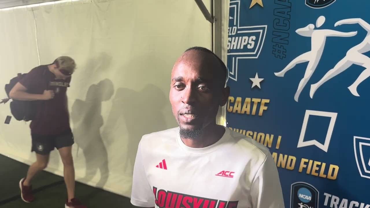 Louisville’s Geoffrey Kirwa On Meeting His Expectations To Win NCAA 3000mSC Championship In 8:17.46
