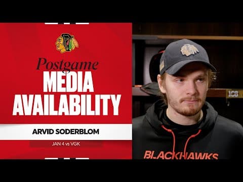 "Keeping the streak going feels great." | Arvid Soderblom Postgame 1.4.26