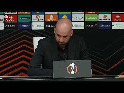 Rueda de prensa de Claudio Giráldez tras el Celta - SC Freiburg