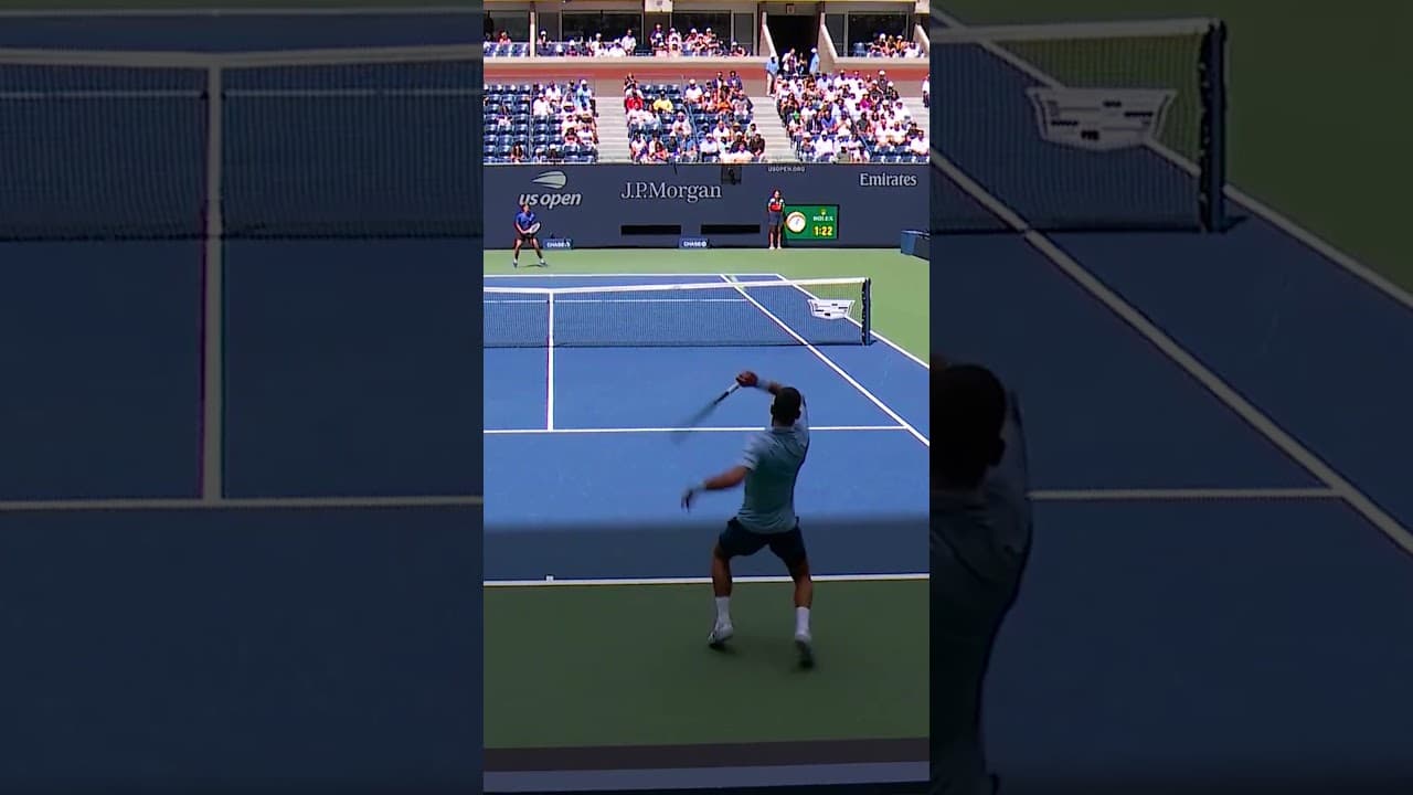 Djokovic from an INCREDIBLE angle! 😍