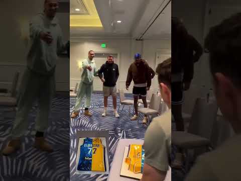 Lakers wishing Luka a happy birthday before taking on the Warriors 🥳 (via @Lakers/TT)