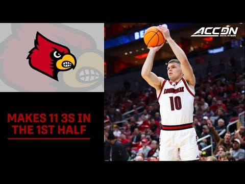 Louisville Drills 11 First Half 3-Pointers