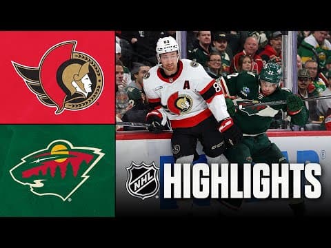 Senators vs. Wild | NHL Highlights | December 13, 2025