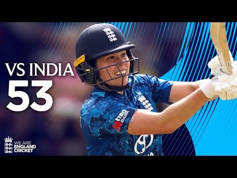 👏 Maiden ODI Half-Century! | Alice Davidson-Richards hits 53 vs India