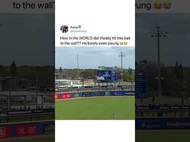 he barely swung 😭