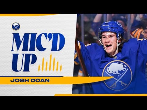 "WOAHHHH‼️" | Josh Doan Mic'd Up In Buffalo Sabres Game vs Utah Mammoth | Ostlund First NHL Goal