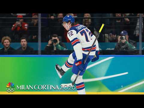 Tage Thompson SNIPES Team USA hockey's second vs. Slovakia | Winter Olympics 2026 | NBC Sports
