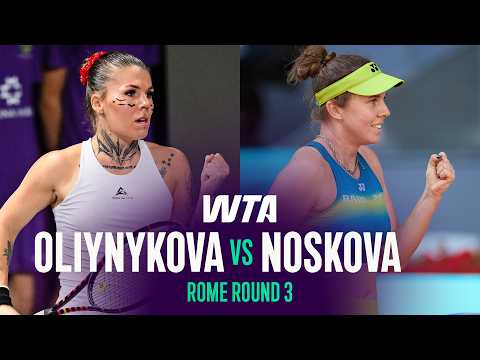 Oleksandra Oliynykova vs. Linda Noskova | 2026 Rome Round 3 | WTA Match Highlights