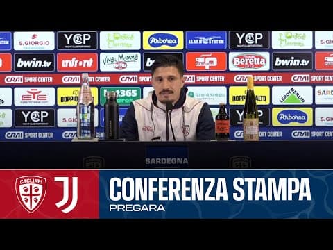 SERIE A ENILIVE |  MISTER PISACANE IN CONFERENZA STAMPA | CAGLIARI - JUVENTUS