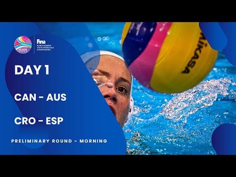 Day 1 PRELIMINARY ROUND | Morning Session | FINA World Women's Youth Water Polo Championships 2022