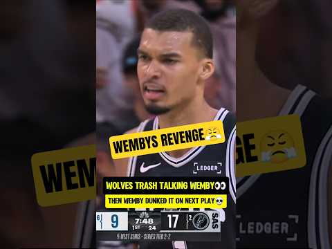 Wemby GET BACK on the NEXT PLAY😤