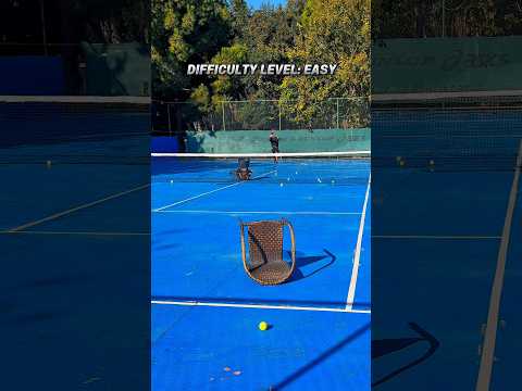 Tennis Target Practice: Easy to Mid to Hard 🎯