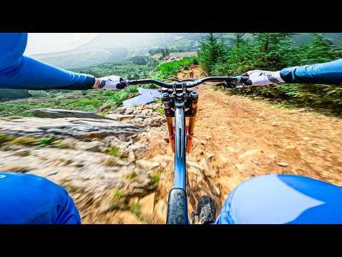 POV: GNARLY FULL RUN at Red Bull Hardline w/ Gee Atherton & Ronan Dunne