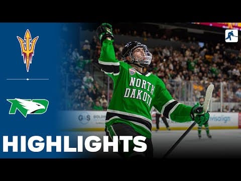 Arizona State vs North Dakota | NCAA College Hockey | Highlights - January 23, 2026