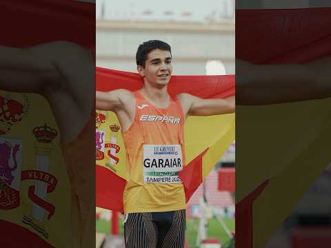 Garaiar grabs gold in the 100m 🇪🇸🏆 #Tampere2025 #athletics #U20Champs
