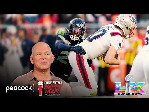 Drake Maye was 'running for his life' in Super Bowl LX | Fantasy Football Happy Hour | NFL on NBC