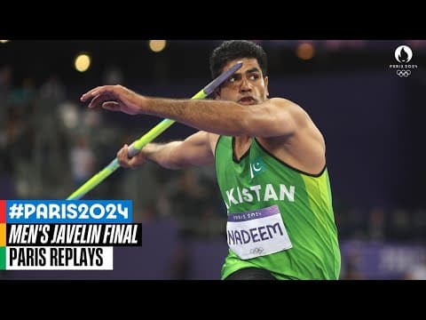 Nadeem Arshad takes gold🥇 | Silver for Neeraj Chopra🥈 | Men's Javelin Full Final | Paris Replays