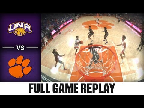 North Alabama vs. Clemson Full Game Replay |  2025-26 ACC Men’s Basketball