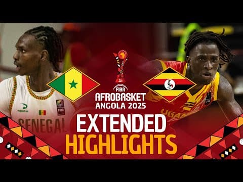 Senegal 🇸🇳 vs Uganda 🇺🇬 | Extended Highlights | #AfroBasket 2025