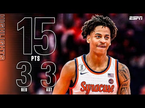 HIGHLIGHTS from Kiyan Anthony's DEBUT at Syracuse 🎥 | ESPN College Basketball