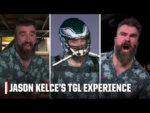 BEHIND-THE-SCENES ofJason Kelce's TGL experience ⛳️ | TGL on ESPN