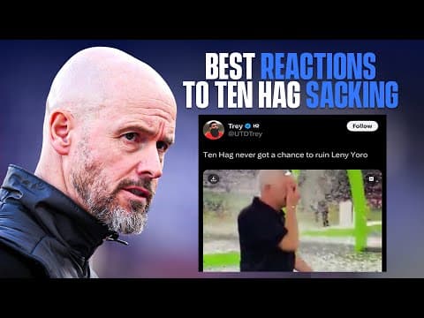 BEST social media reactions to Manchester United sacking Erik ten Hag | Morning Footy | CBS Sports