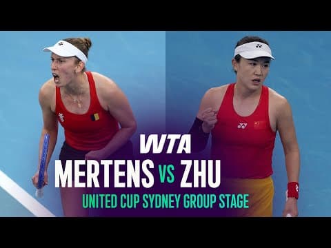 Elise Mertens vs. Lin Zhu | 2026 United Cup Group Stage | WTA Match Highlights