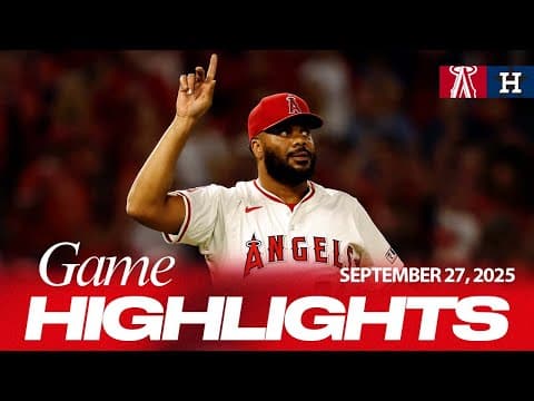 Astros vs. Angels Game Highlights (9/26/25) | MLB Highlights