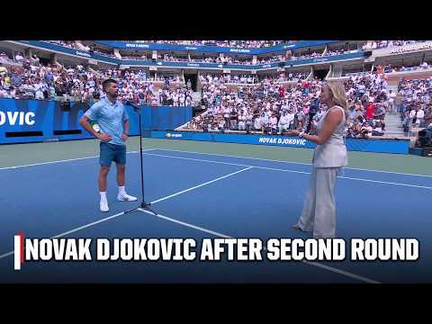 Novak Djokovic praises Zachary Svajda for fighting through injury in second round 🤝 | 2025 US Open