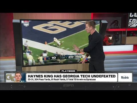 FILM BREAKDOWN: Haynes King helps Georgia Tech STAY undefeated vs. Syracuse (📍 @ModeloUSA