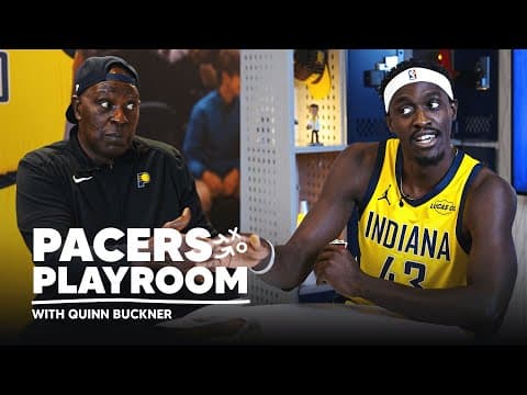 Pascal Siakam Talks Choosing the Pacers & the Season with Quinn Buckner in the Pacers Playroom