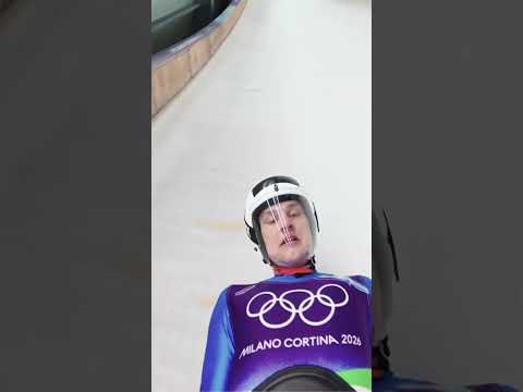 Hit the luge course at the Winter Olympics ❄️