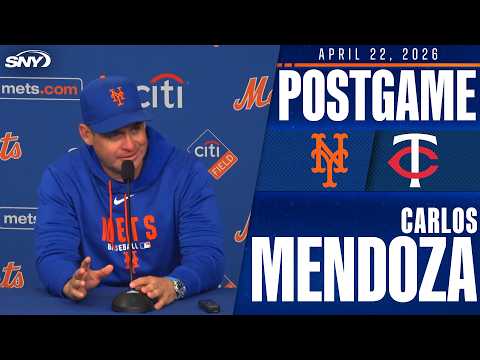 Carlos Mendoza on Mets win to snap 12-game skid: 'Nice to get that one.'