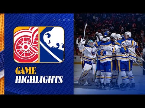 MATTIAS SAMUELSSON CALLS IT IN OVERTIME | Buffalo Sabres Beat Detroit Red Wings 5-4 | Highlights