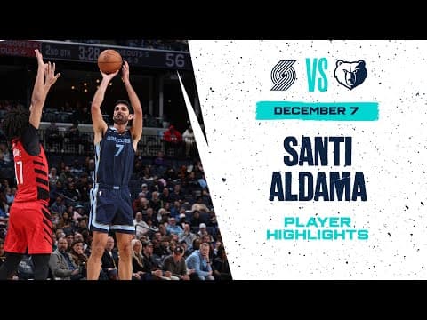 Santi Aldama Highlights vs. Portland Trail Blazers