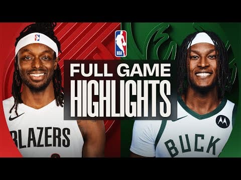 BLAZERS at BUCKS | FULL GAME HIGHLIGHTS | November 24, 2025